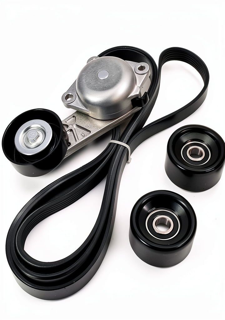 Dilomber serpentine belt kit components