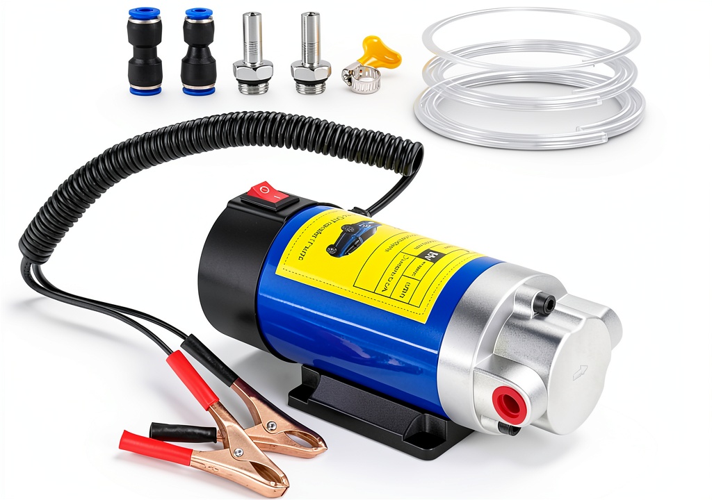 Installing Oil Pump Extractor Siziviki 100W Copper Motor on a wooden workbench