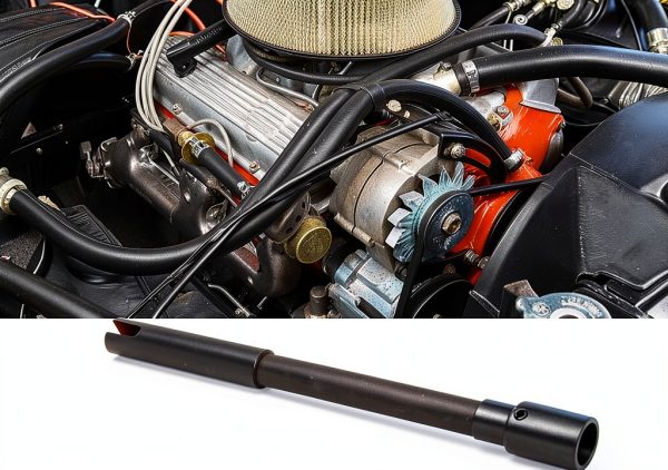 Aramox Oil Pump Drive Shaft for SBC 283 302 327 350 5.7L-2