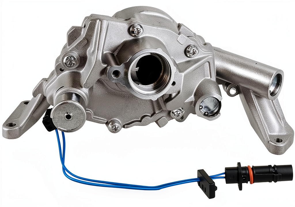 ATLBALA oil pump installed under the hood of a Dodge Charger