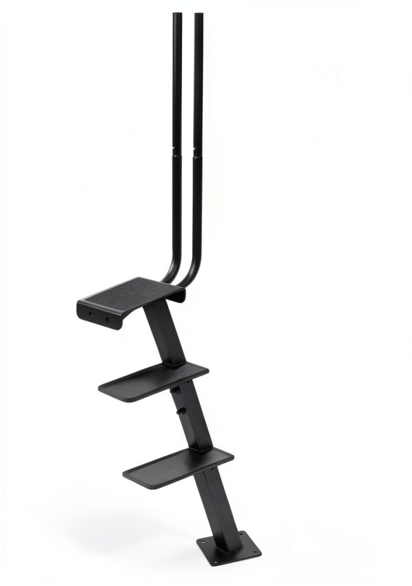 Boat Trailer Step OUTPRIZE 3-Step Black Alloy Steel Side Mount-1