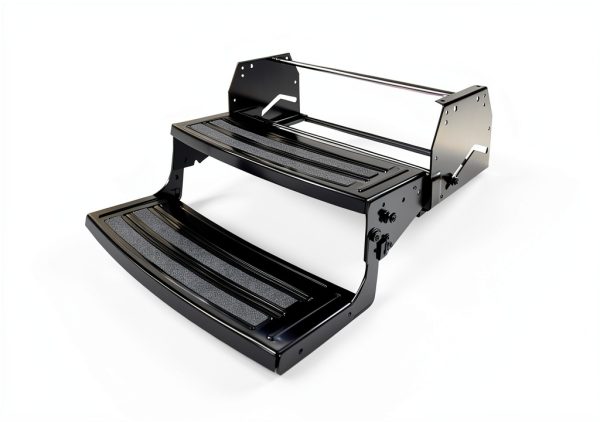 Lippert Manual RV Steps Alloy Steel Anti‑Slip 2‑Step Model 285314-1