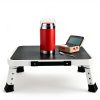 HYMIC Foldable Alloy Steel RV Step Stool Black 15.2 Inch-5