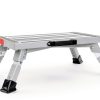 RV Step Stool Homeon Wheels Adjustable Folding Platform Gray SP-200-2