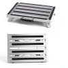 RV Step Stool Homeon Wheels Adjustable Folding Platform Gray SP-200-3