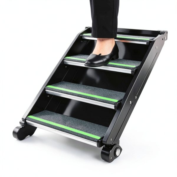 Flamesio RV Step Rug 24 x 7.5 Inch Non‑Slip Carpet 4 Pack-2