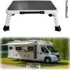 HYMIC Foldable Alloy Steel RV Step Stool Black 15.2 Inch-8