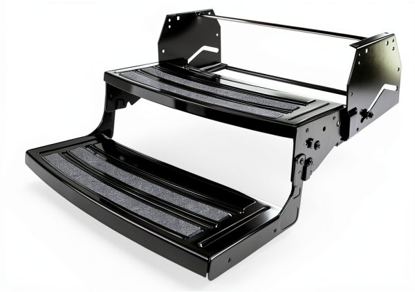 Lippert Manual RV Steps Alloy Steel Anti‑Slip 2‑Step Model 285314-0