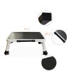 HYMIC Foldable Alloy Steel RV Step Stool Black 15.2 Inch-4