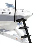 Boat Trailer Step OUTPRIZE 3-Step Black Alloy Steel Side Mount-0