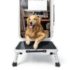HYMIC Foldable Alloy Steel RV Step Stool Black 15.2 Inch-3