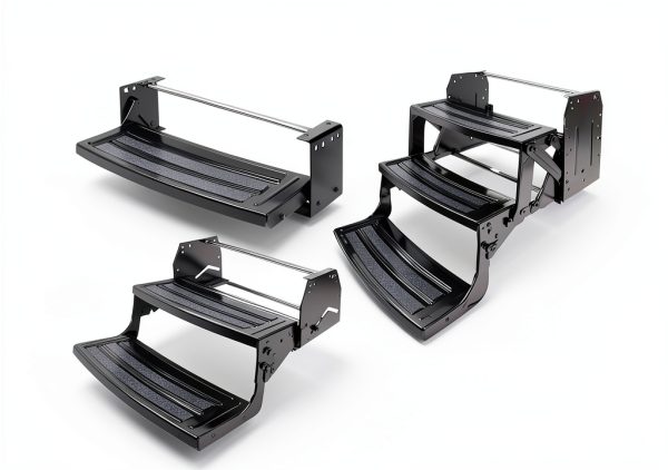 Lippert Manual RV Steps Alloy Steel Anti‑Slip 2‑Step Model 285314-5