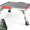 RV Step Stool Homeon Wheels Adjustable Folding Platform Gray SP-200-0