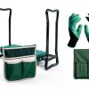 Garden Kneeler LeJoy Seat with Tool Bags and Claw Gloves Green-3