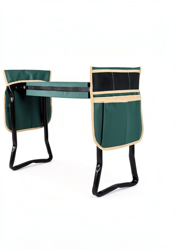 Garden Kneeler SONGMICS Seat with 2 Tool Bags Dark Green UGGK50L-6