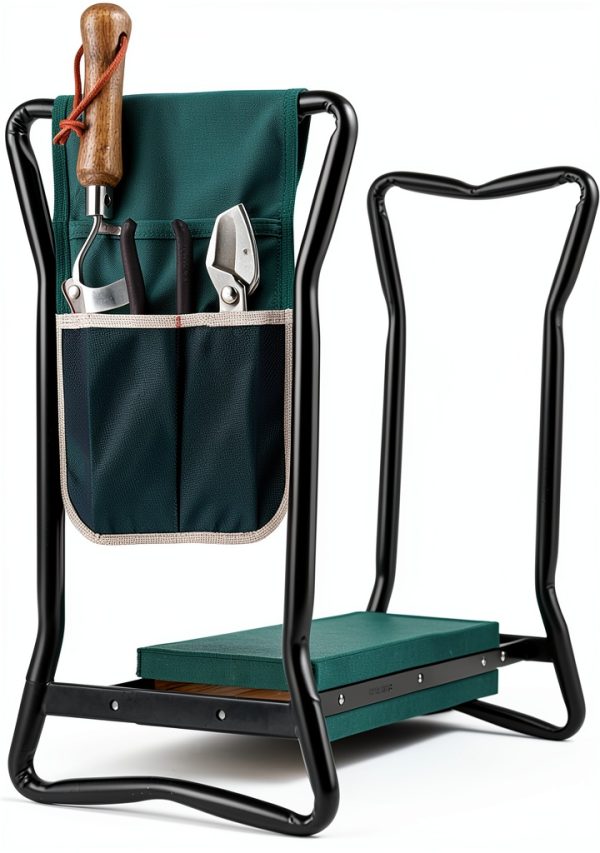 Garden Kneeler LeJoy Seat with Tool Bags and Claw Gloves Green-5