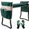Garden Kneeler LeJoy Seat with Tool Bags and Claw Gloves Green-0