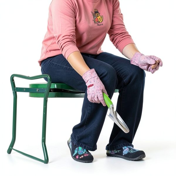 Garden Kneeler LeJoy Seat with Tool Bags and Claw Gloves Green-6