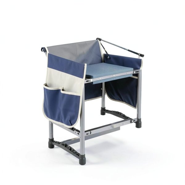 Luvenia Garden Kneeler Seat 2-in-1 Foldable Stool 10.8in Wide Blue-7