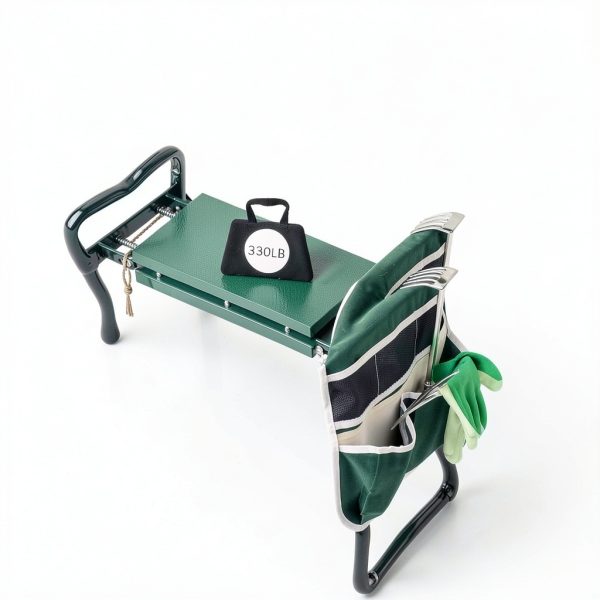 Garden Kneeler and Seat CNHZ FLOURISH Foldable Green Workseat-6