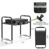 Garden Kneeler KeepTrim 2-in-1 Foldable Seat with Tool Pouch Black 21"-1