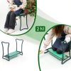 Garden Kneeler Backyard Expressions Large Green Multi Functional Seat-5