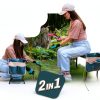 Garden Seat and Kneeler Courtyard Dew 6.1" Wide EVA Cushion Green-3