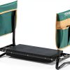 VEVOR Folding Garden Kneeler Seat with 8in EVA Pad Green Portable-9