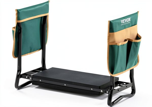 VEVOR Folding Garden Kneeler Seat with 8in EVA Pad Green Portable-9
