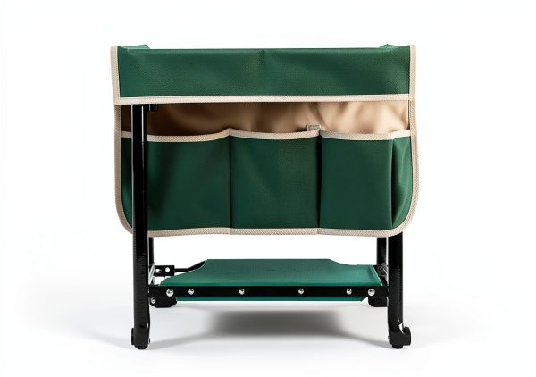Garden Kneeler and Seat Gardening Stool Heavy Duty Garden Kneeling Bench with Handles Seat Bench Comes with Tool Pouch & Gloves Gardening Gifts for Seniors Women & Men (Green)-3