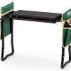 VEVOR Folding Garden Kneeler Seat with 8in EVA Pad Green Portable-8