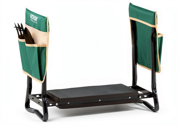 VEVOR Folding Garden Kneeler Seat with 8in EVA Pad Green Portable-11