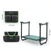 Bluesea Garden Kneeler and Seat - 2-in-1 Heavy Duty Garden Stool & Thick Kneeling Pad with Tool Pouch, Foldable Garden Bench for Planting, Weeding, Seniors, Women (350lbs Capacity)-1