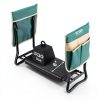 VEVOR Folding Garden Kneeler Seat with 8in EVA Pad Green Portable-5