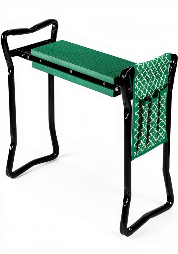 Garden Kneeler And Stool - Foldable Garden Seat For Storage - EVA Foam - Heavy Duty and Lightweight Gardening Yard Tools - Great for Gardening Gifts for Women - Bench Comes With Tool Pouch and Gloves-3