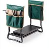 VEVOR Folding Garden Kneeler Seat with 8in EVA Pad Green Portable-2