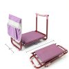 Colwelt Garden Kneeler Upgraded, Gardening Kneelers Stool with Rugged & Sturdy Steel Frame, Garden Seat and Kneeler Bench with Tool Pouch, EVA Foam Pad Protects Your Knees(Purple)-1