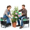 Garden Kneeler KeepTrim 2-in-1 Foldable Seat with Tool Pouch Black 21"-2