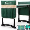 Garden Kneeler and Seat Gardening Stool Heavy Duty Garden Kneeling Bench with Handles Seat Bench Comes with Tool Pouch & Gloves Gardening Gifts for Seniors Women & Men (Green)-0