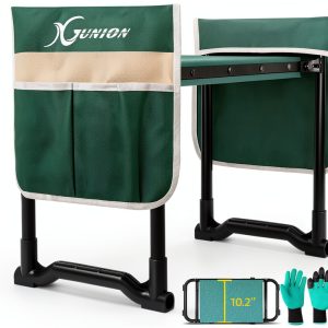 Garden Kneeler and Seat Gardening Stool Heavy Duty Garden Kneeling Bench with Handles Seat Bench Comes with Tool Pouch & Gloves Gardening Gifts for Seniors Women & Men (Green)-0