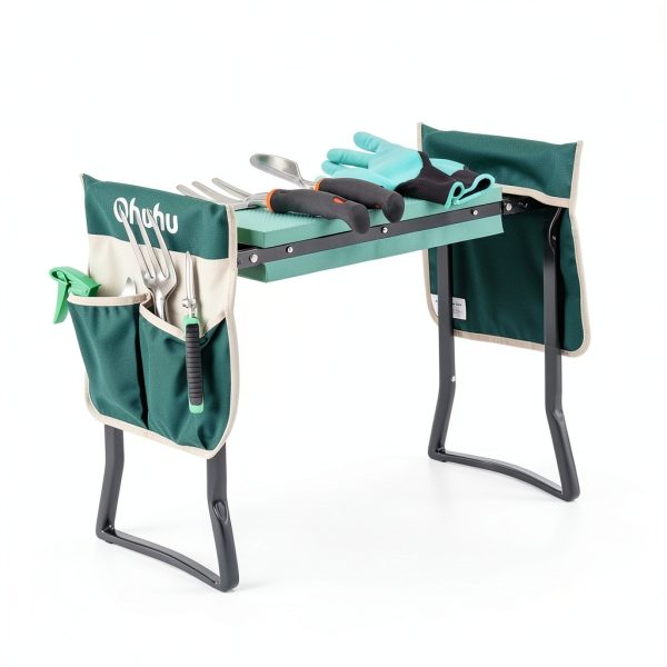 Ohuhu Garden Kneeler and Seat Heavy Duty with EVA Foam Pad and Tool-1