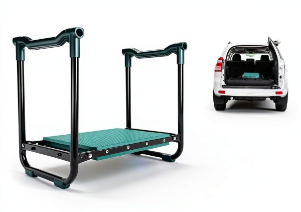 Garden Kneeler and Seat Gardening Stool Heavy Duty Garden Kneeling Bench with Handles Seat Bench Comes with Tool Pouch & Gloves Gardening Gifts for Seniors Women & Men (Green)-2