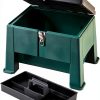 Step N Store 20 inch Green stool box Commercial Plastics-0