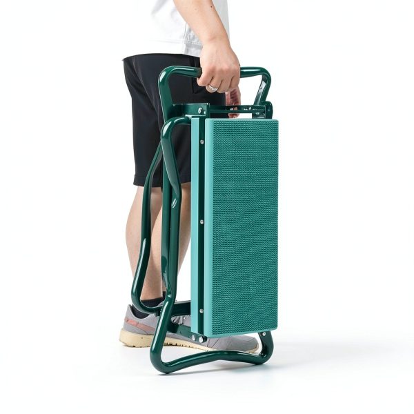 SUPER DEAL Folding Garden Kneeler and Seat with Free Tool Pouches - EVA Foam Pad Protects Your Knees - Sturdy and Lightweight, Gardening Gifts for Women Men-3