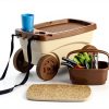 Garden Scooter Suncast 4-Wheel Workseat with Drink Holders Tan-2
