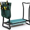 Garden Kneeler Seat Stool by HomGarden Foldable with Tool Pouch-0
