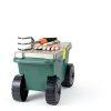 Rolling Garden Cart with Seat - Plastic Storage Bench by Pure Garden-2