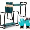 Garden Seat and Kneeler Courtyard Dew 6.1" Wide EVA Cushion Green-4