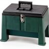 Step N Store 20 inch Green stool box Commercial Plastics-2