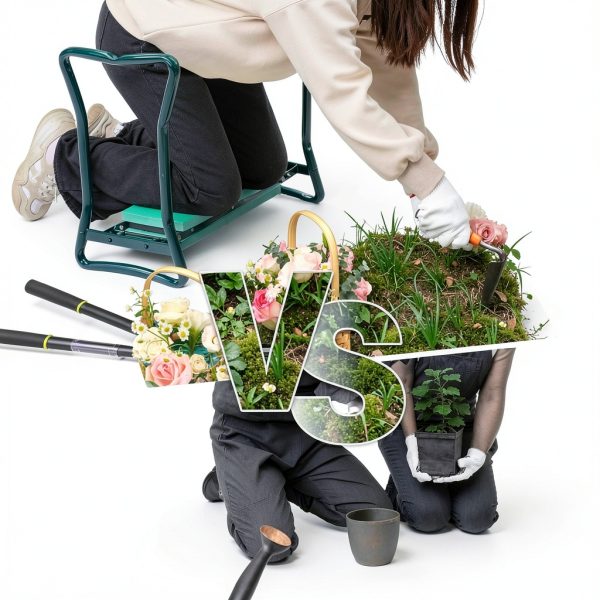 Garden Kneeler Backyard Expressions Large Green Multi Functional Seat-4
